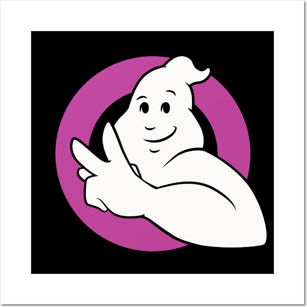 Ghostbuddy 1989 (Mood Slime Pink) Wall Art by BGSchoolcraft